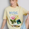 Grafisk T-shirt i bomull