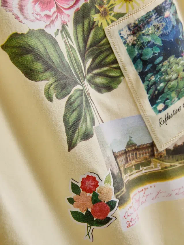 Grafisk T-shirt i bomull