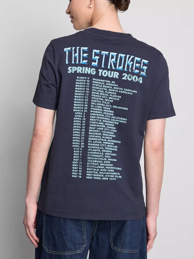 Grafisk T-shirt med The Strokes