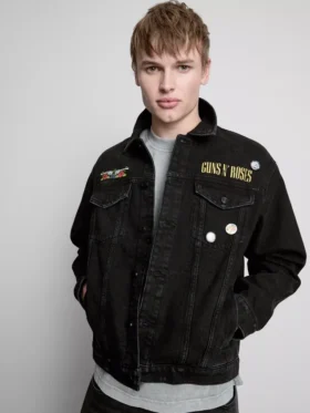 Guns N’ Roses-jacka i bomullsdenim