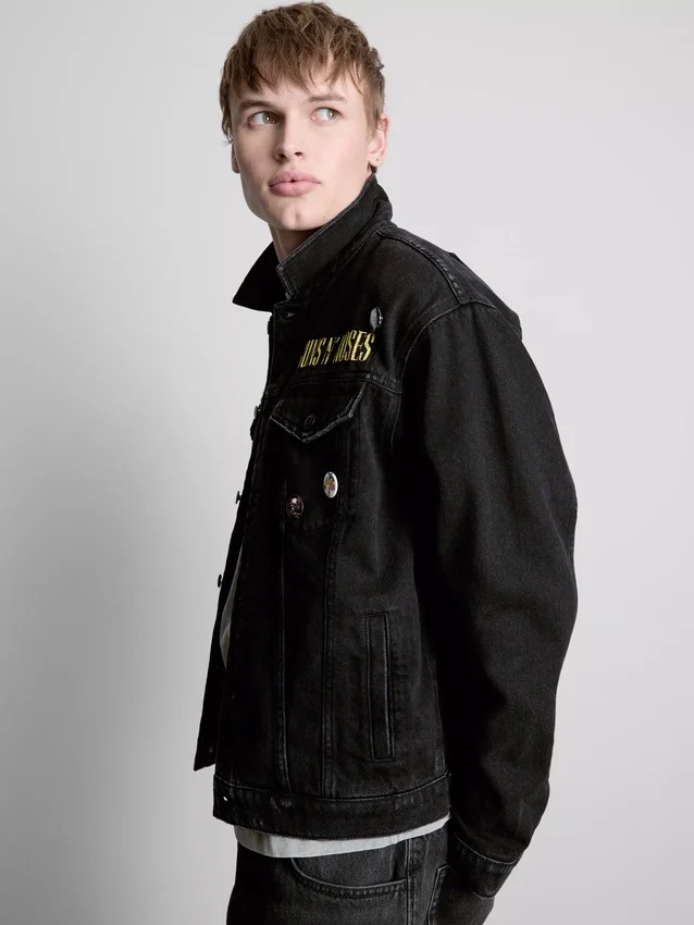 Guns N’ Roses-jacka i bomullsdenim