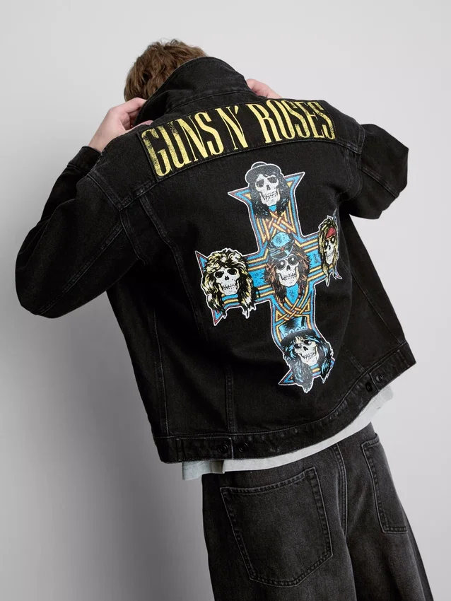 Guns N’ Roses-jacka i bomullsdenim