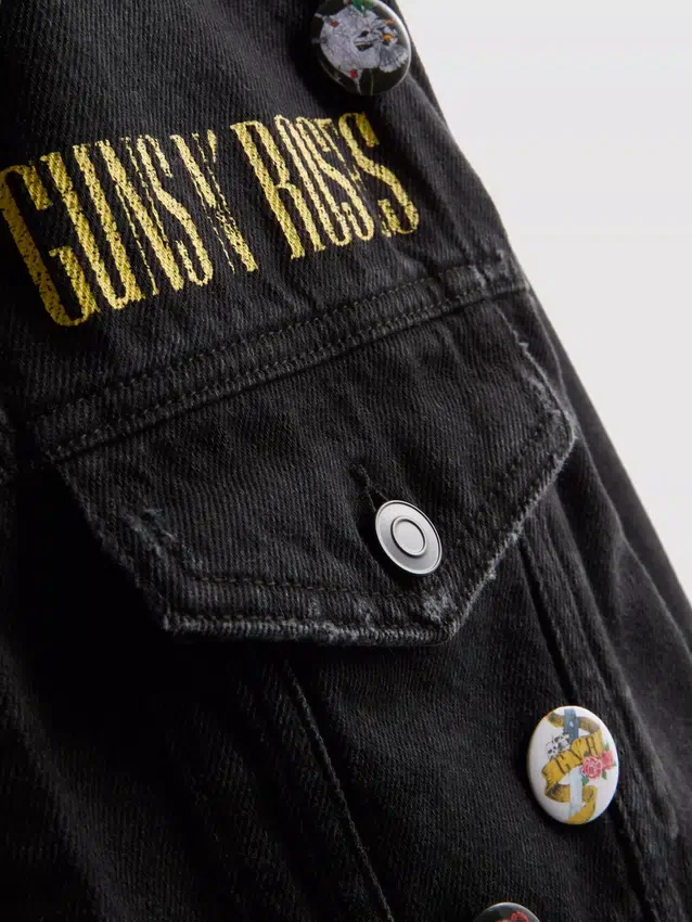 Guns N’ Roses-jacka i bomullsdenim
