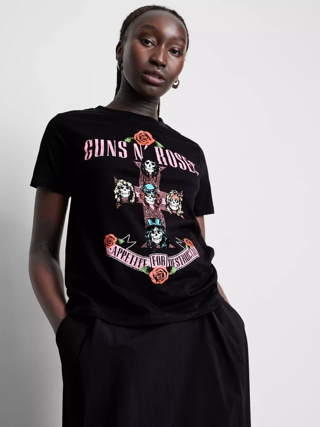 Guns N’ Roses-T-shirt i bomull med albummotiv
