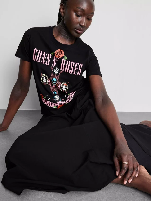 Guns N’ Roses-T-shirt i bomull med albummotiv
