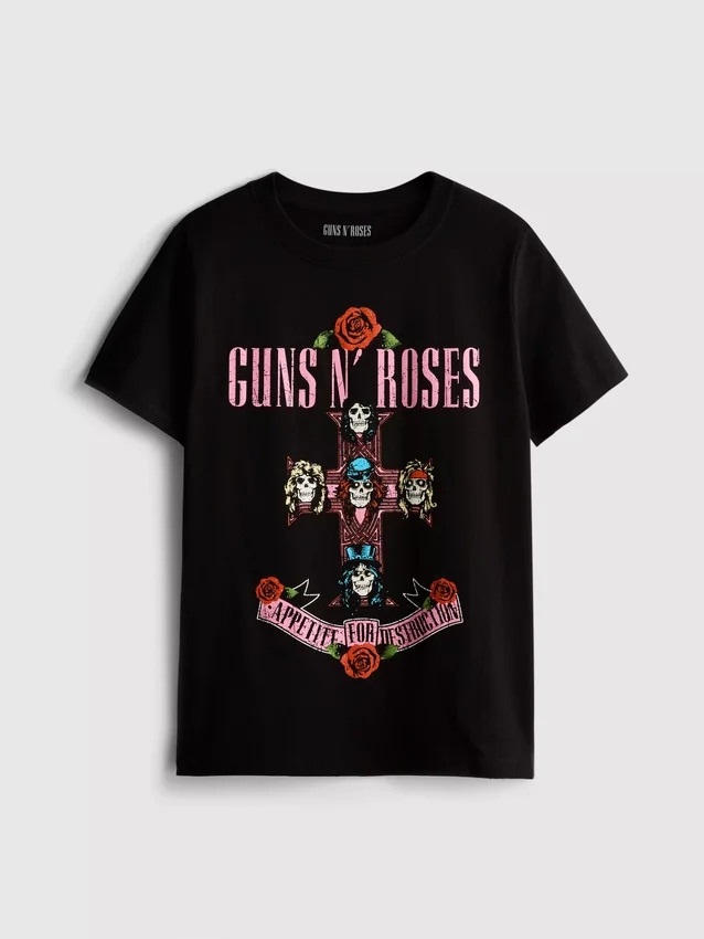 Guns N’ Roses-T-shirt i bomull med albummotiv