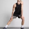 Gymshorts i färgblock