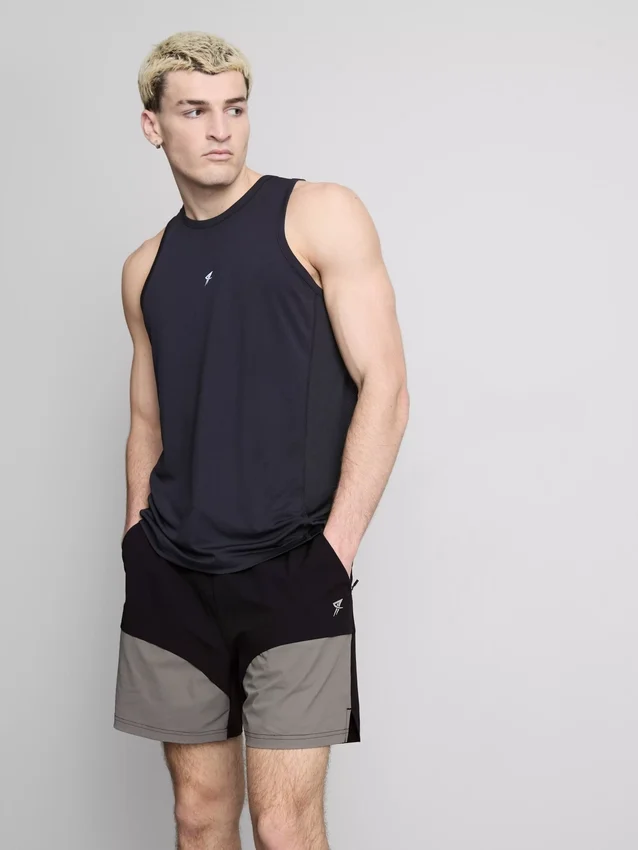 Gymshorts i färgblock