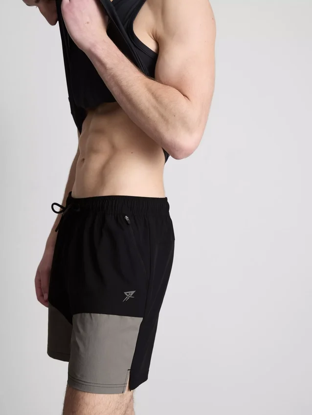 Gymshorts i färgblock