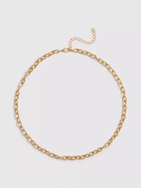 Halsband med grov kedja