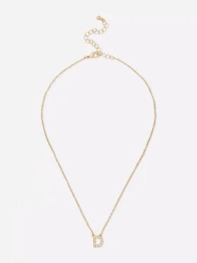 Halsband med initialer i strass