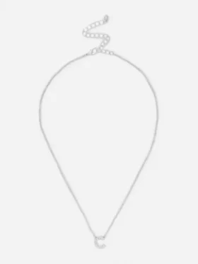 Halsband med initialer i strass