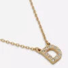 Halsband med initialer i strass