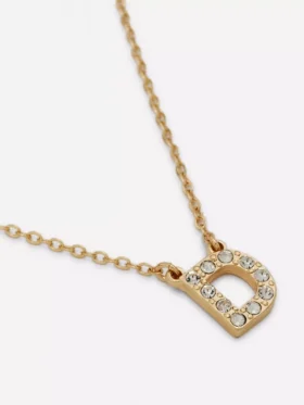Halsband med initialer i strass