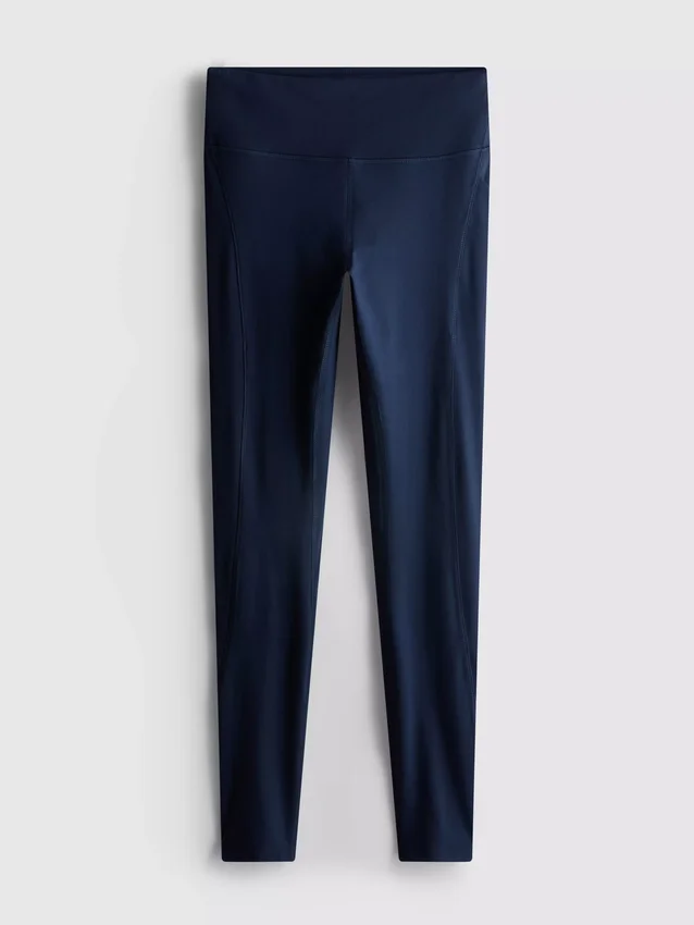 Högmidjade, släta och stödjande träningsleggings