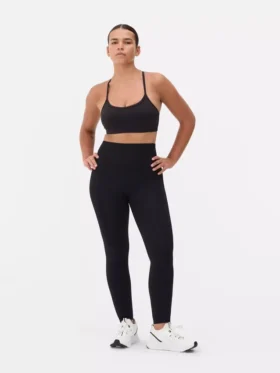 Högmidjade sömlösa leggings