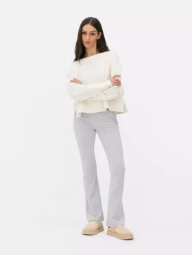 Högmidjade, vidade träningsleggings