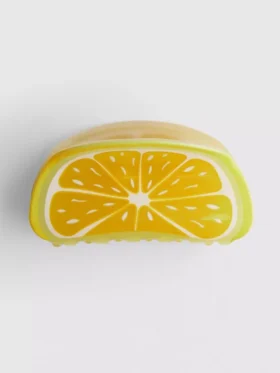 Hårklämma med fruktskiva