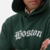 Huvtröja med Boston-motiv
