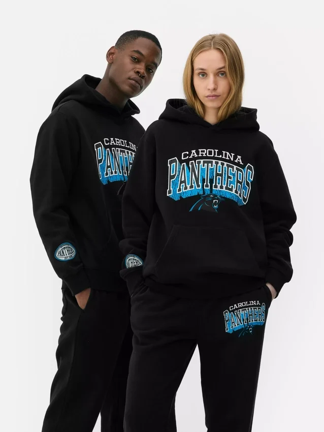 Huvtröja med NFL Carolina Panthers-logotyp