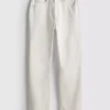 Jeans i bomullsdenim med raka ben