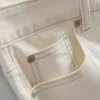 Jeans i bomullsdenim med raka ben