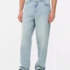 Jeans med hög midja och avslappnad passform