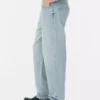 Jeans med hög midja och avslappnad passform
