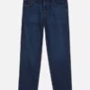 Jeans med hög midja och avslappnad passform