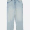 Jeans med hög midja och avslappnad passform