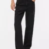 Jeans med hög midja och raka ben