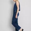 Jeans med hög midja och raka ben