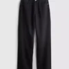 Jeans med hög midja och raka ben