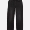 Jeans med hög midja och raka ben