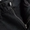 Jeans med hög midja och raka ben