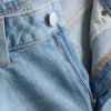 Jeans med hög midja och raka ben