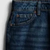 Jeans med hög midja och raka ben