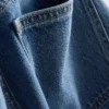 Jeans med hög midja och raka ben