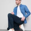 Jeans med medelhög midja och raka ben