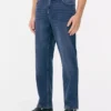 Jeans med medelhög midja och raka ben