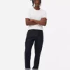 Jeans med medelhög midja och raka ben