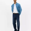 Jeans med medelhög midja och raka ben