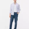 Jeans med medelhög midja och raka ben