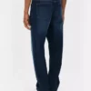 Jeans med medelhög midja och raka ben