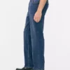 Jeans med medelhög midja och raka ben