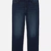 Jeans med medelhög midja och raka ben