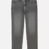 Jeans med medelhög midja och raka ben
