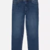 Jeans med medelhög midja och raka ben
