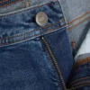 Jeans med medelhög midja och raka ben