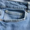 Jeans med medelhög midja och raka ben